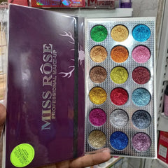 MISS ROSE 18-Color Sequin Glitter Eyeshadow Palette