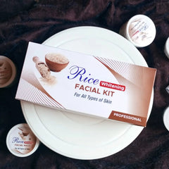 Rice Whitening Ultra Glowing Facial Kit For All Skin Types -100ml