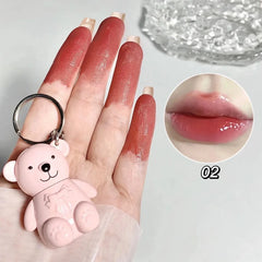 Cute Bear Key Chain Tint Glossy Lip Gloss