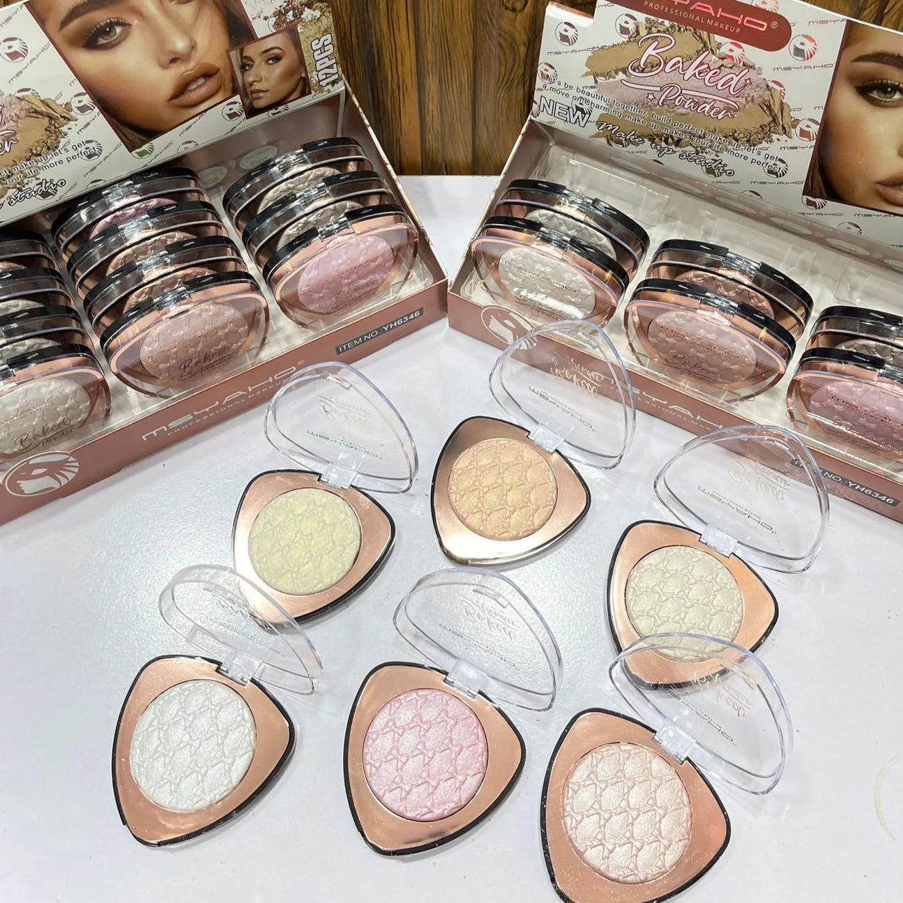 MSYAHO 6 Pcs Baked Highlighter Set MSYAHO 6 Pcs Baked Highlighter Set