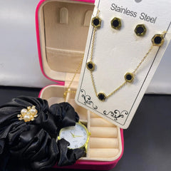 Best Jewelry Deal – Stainless Steel Set with Watch & Organizer Box