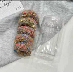 New Colored Dot Plush Hair Loop β Thick High Elastic Soft Velvet Headband (Each Box)