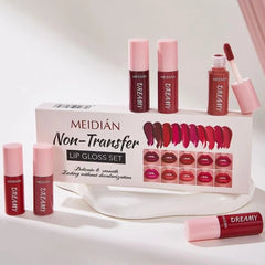 Meidian non transfer lipgloss set - 10 Pcs Box