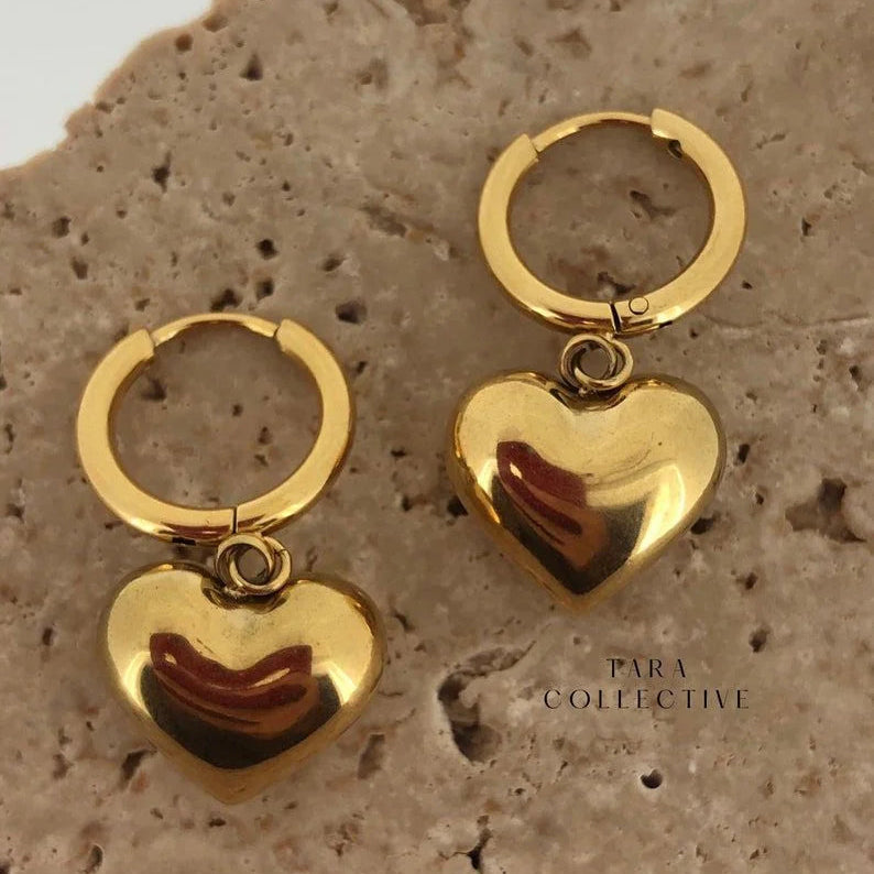 Heart Beat Hoops – Trendy Heartbeat-Inspired Hoop Earrings