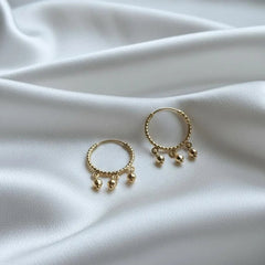 Elegant Gold-Plated Hoop Earrings Beauty with a Modern Touch