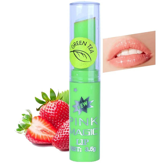 Pink Magic Color Changing Lip Balm - Green Tea