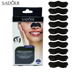 Sadoer 10pcs Nose Blackhead Remover Strips Mask