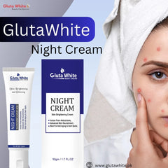Gluta White Night Cream – 50gm