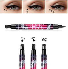 Yanqina 2 in 1 Double End Waterproof Stamp Eyeliner