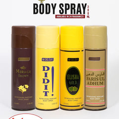 TEZN Body Spray - 4 Pcs - Each 200ml