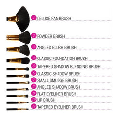 BH Cosmetics Dot Collection - 11 Pcs Brush Set - Black