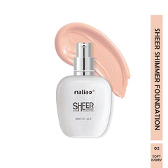 Maliao Sheer Shimmer Foundation SPF 20 - Radiant Finish for Face Makeup