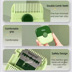 New Double-Sided Hair Razor Comb