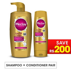 Meclay London Hair Fall Defense Shampoo - 660ml + Conditioner Pair Box (Save Rupees 200)