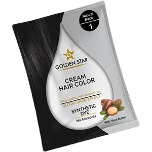 Golden Star Hair Color Natural Black 20g