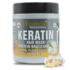 Yardlie Professional Garlic Keratin Hair Mask - 500ml For All Hair Types