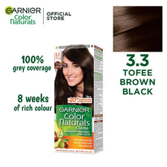 Garnier - Color Naturals Hair Colors - 3.3 Toffee Brown Black