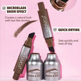 Huda moji Brow fection Angled Brush and Dip Liquid Eyebrow Gel Pen
