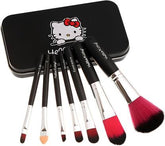 Hello Kitty Professional Makeup Brushes With Box Black Color (Set of 7Pcs)