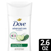 Dove Advanced Care Invisible Cucumber & Cactus Water Antiperspirant Stick 74g