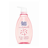 Babi Mild White Sakura Organic Head & Body Baby Bath Wash - 380ml