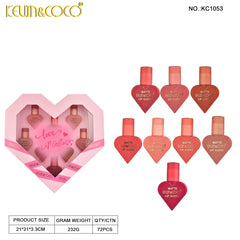 Kevin & Coco Love Garden Wateroroof Lipgloss Set - 8Pcs