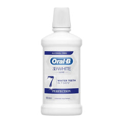 Oral-B 3D White Luxe 7 Perfection Clean Mint Mouthwash - 500ml