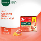 Palmolive Naturals Glow Soap, 3-In-One Pack, 3X145g