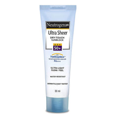 Neutrogena Ultra Sheer Dry-Touch Sunblock with SPF 50+.