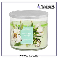 Bath & Body Works White Tea & Sage 3-Wick Candle 411g