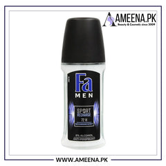 Fa Men 72H Sport Recharge Recharging Scent Roll-On Deodorant, For Men - 50ml