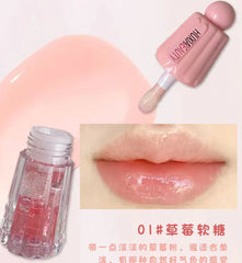 Pack of 5pcs Deals teddy bear lip gloss & Glitter Eye Shadow & Liquid Blusher & Jelly Lip Glaze & Lip Oil