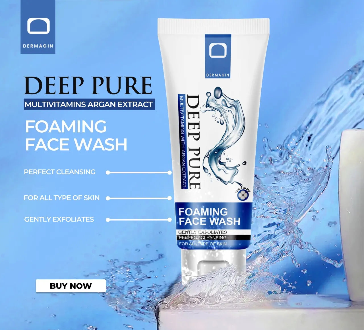 Dermagin Deep Pure Foaming Face Wash 100gm