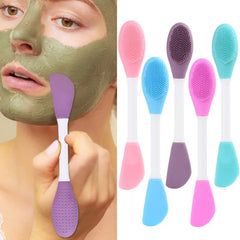 2Pcs Double Head Silicone Face Mask Brush