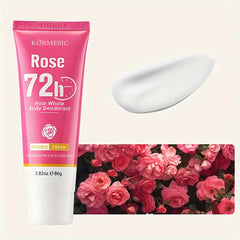 KORMESIC Rose Scented Whole Body Deodorant Cream 72H Odor Control - 80gm
