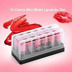 BIOAQUA 12 pcs Lipstick Kit Waterproof Long-Lasting Lipstick Set