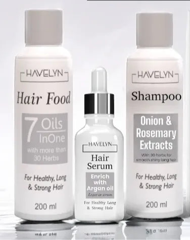 HAVELYN HAIR KIT (with new havelyn hair shampoo hair oil and hair serum)