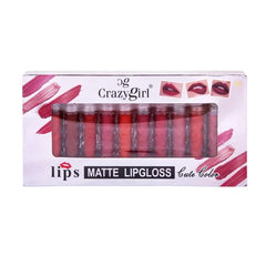 Crazy Girl Matte LipGloss Set of 12Pcs