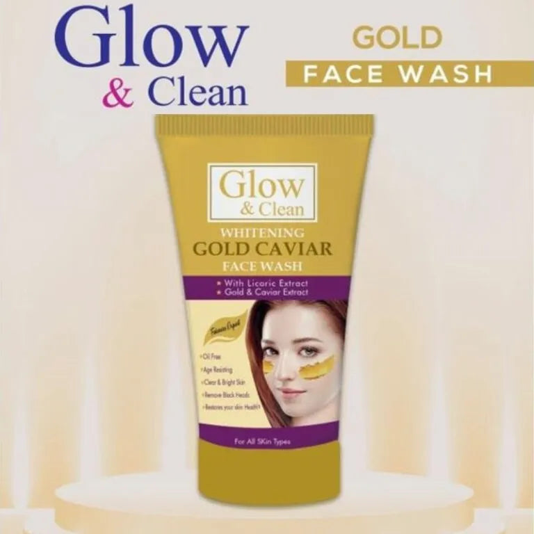 Glow And Clean Whitening Gold Caviar Face Wash 120ml