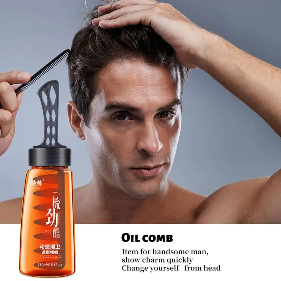 2 in 1 Men Hair Style Gel With Comb