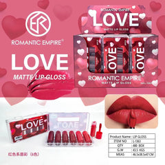 ROMANTIC EMPIRE Love Matte Lip Gloss (6Pcs)