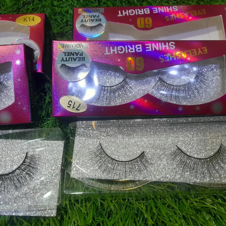 6D Eyelashes  Pack of 2Pcs