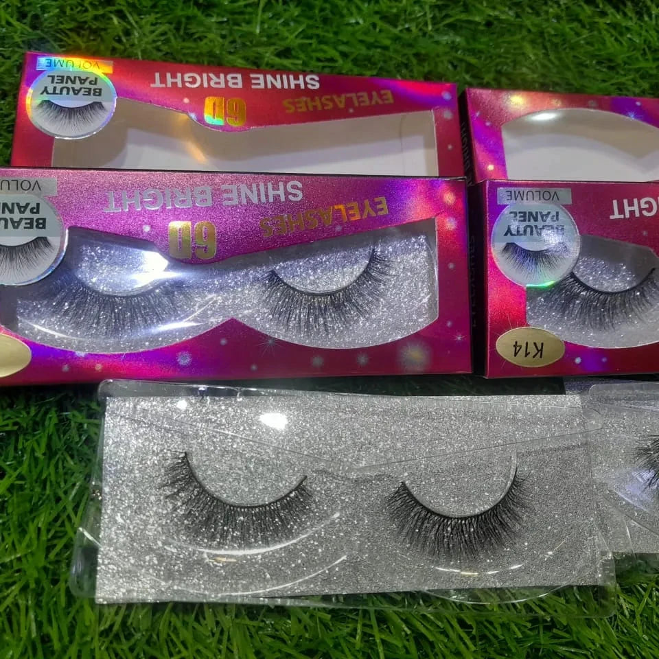 6D Eyelashes  Pack of 2Pcs