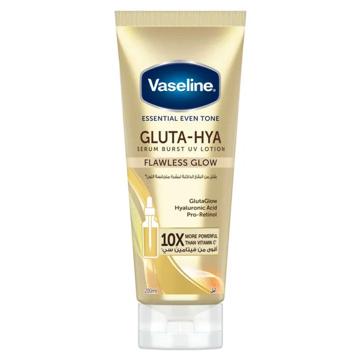 Vaseline Gluta-Hya Serum Burst UV Lotion - Flawless Bright 200ml