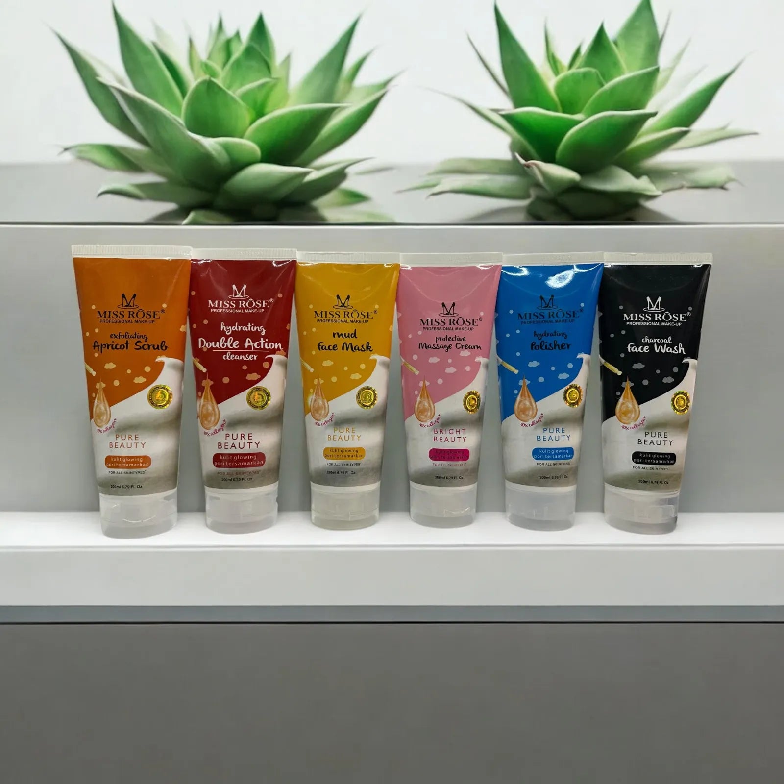 Miss Rose facial Series 6 Pcs (Each Tube 200ml)