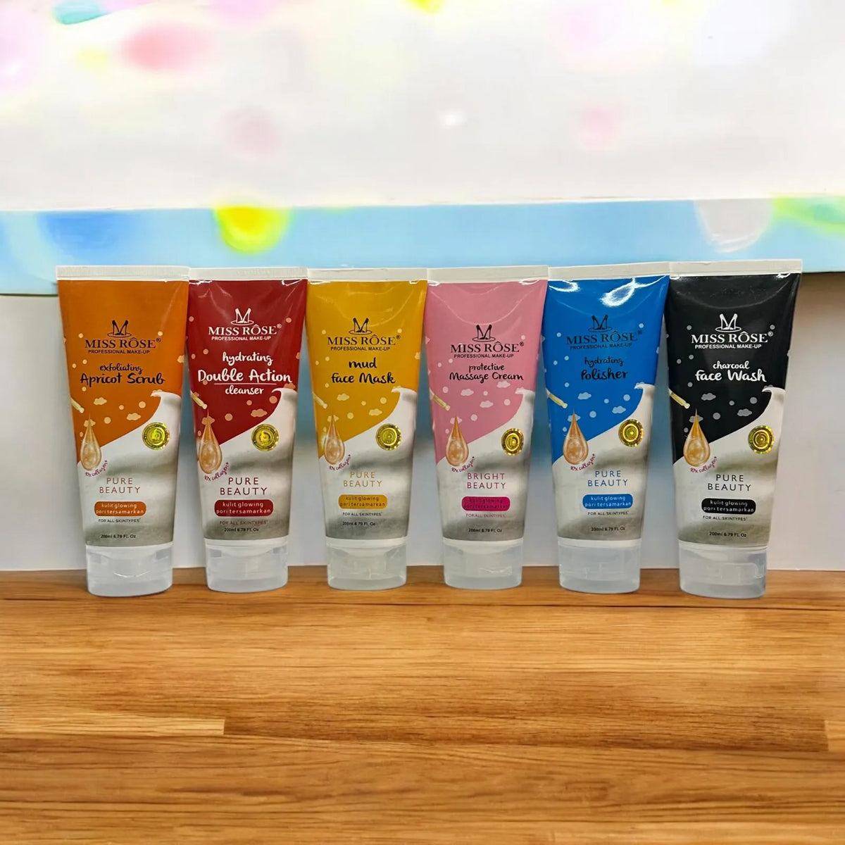 Miss Rose facial Series 6 Pcs (Each Tube 200ml)