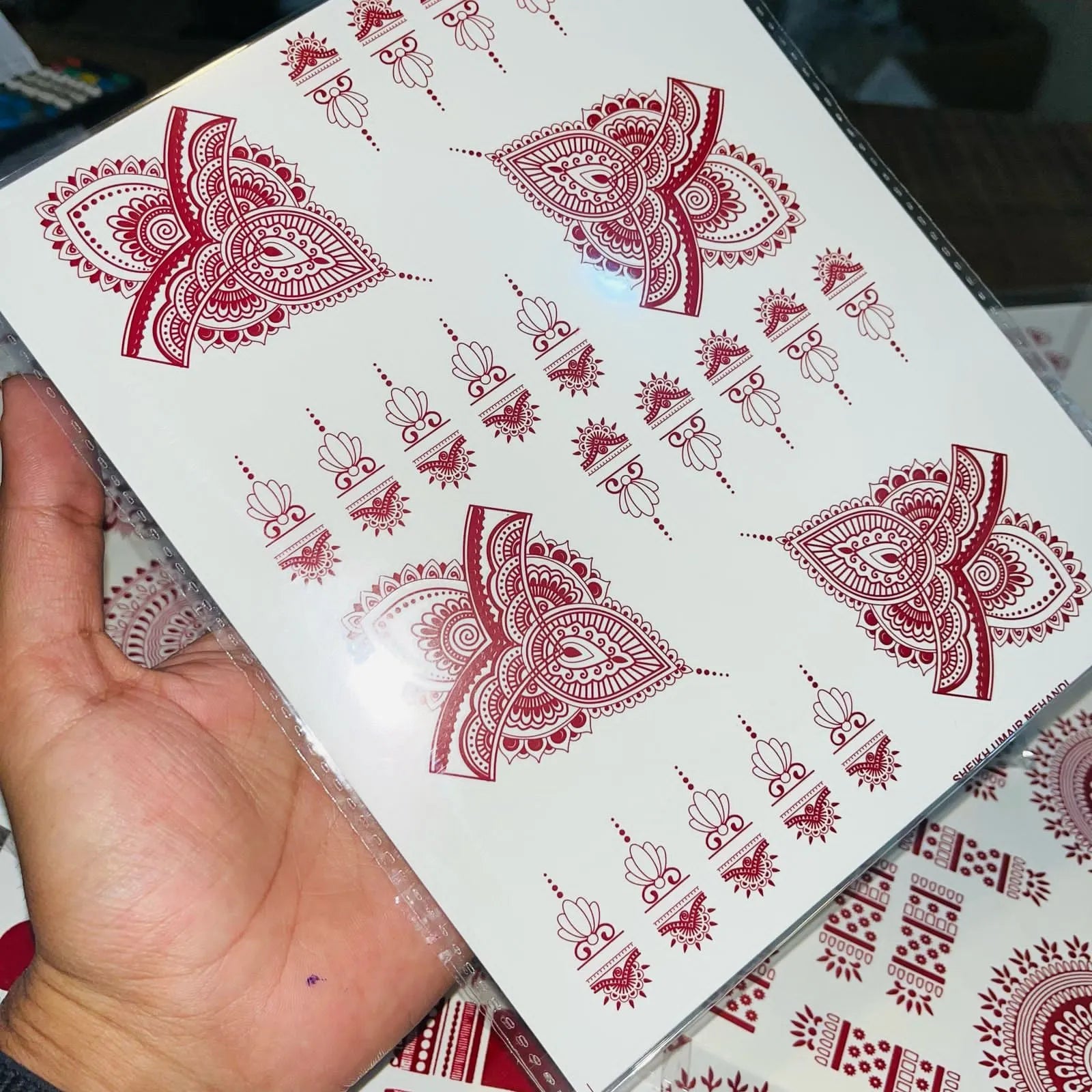 Simple Aesthetic Full Hand Sticker Mehndi