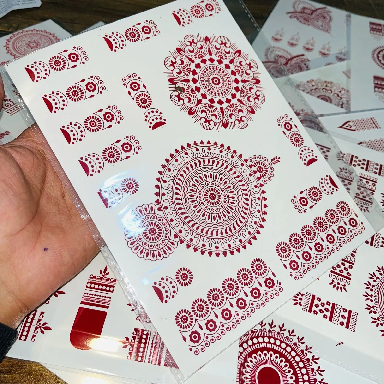 Simple Aesthetic Full Hand Sticker Mehndi