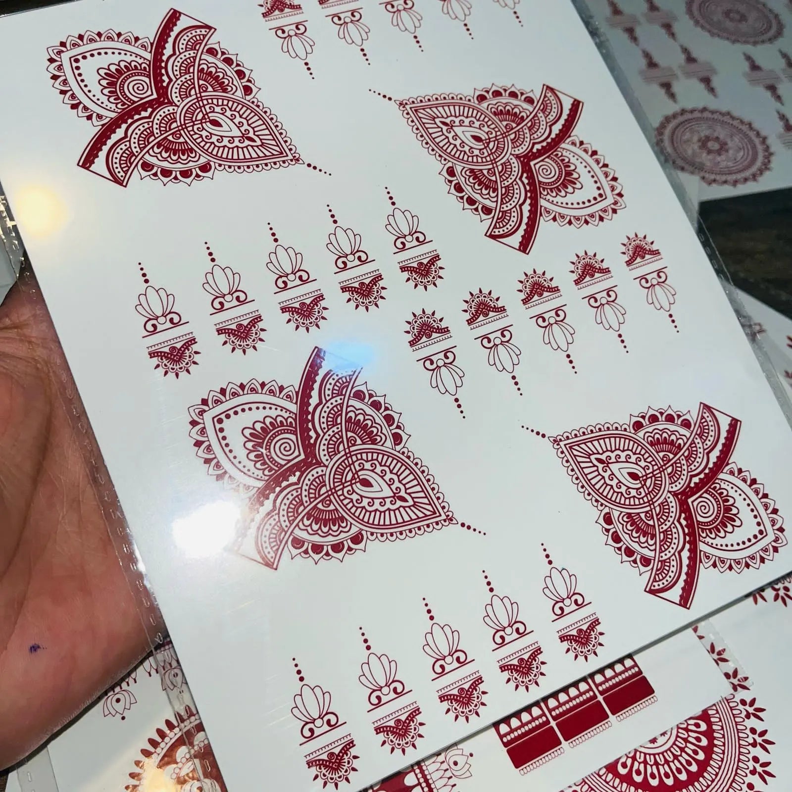 Simple Aesthetic Full Hand Sticker Mehndi