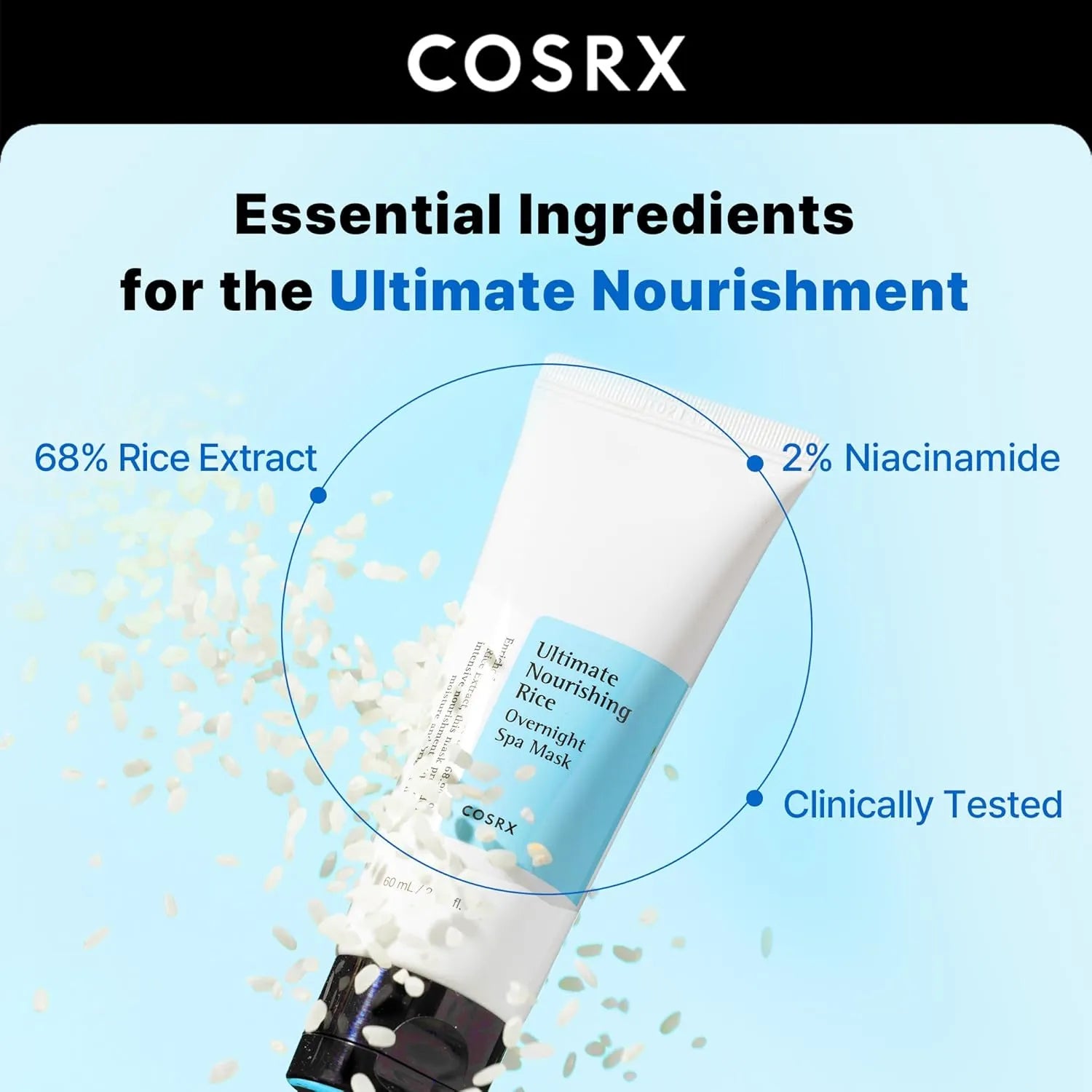 Cosrx - Ultimate Nourishing Rice Overnight Spa Mask 600ml